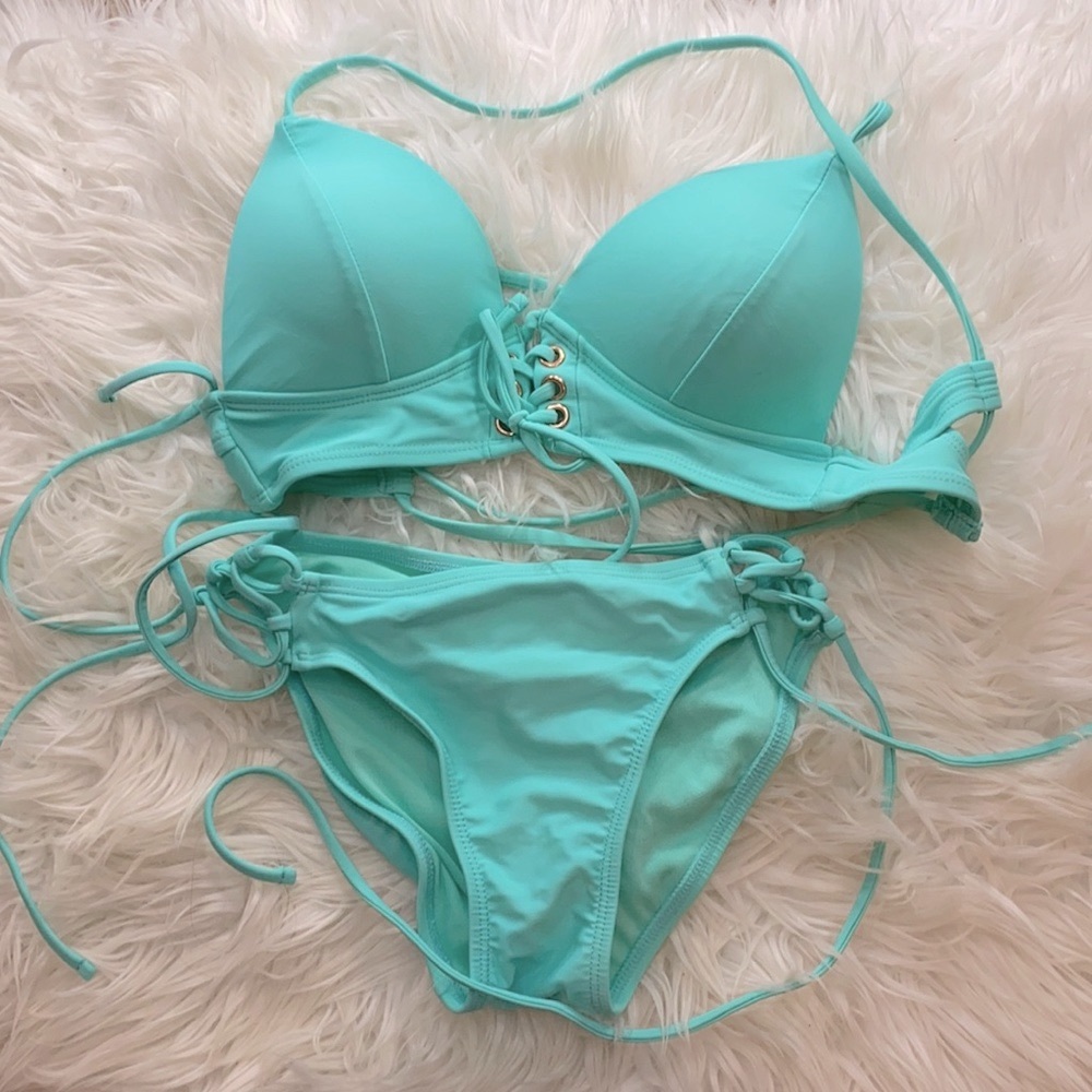 teal bikini set